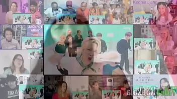 play [2021 festa] mashup de reação ao vivo da sala bts