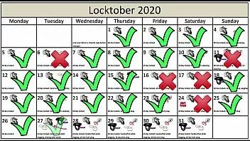 Redare Locktober 2020 - sarcinile pe care fiecare sclav de castitate adecvat ar trebui să le îndeplinească luna respectivă a anului. trebuie să urmați toate sarcinile în mod constant. nu trebuie să sari peste nicio sarcină. orice sarcină pe care o ratezi din orice motiv înseamnă că pula ta rămâne blocată o zi în plus.