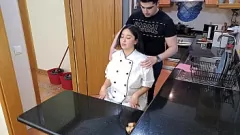 Play Seducing Indonesian Chef in Jeans: Passionate Kitchen Sex with Massage and High Heels