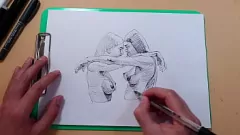 Putar Gadis -gadis Latina sensual dalam pakaian dalam menjadi aneh di depan kamera - digambarkan dengan pena ballpoint